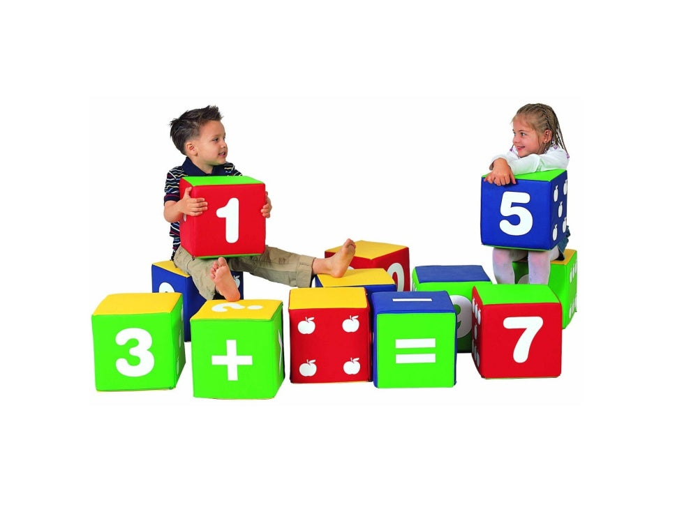 Set 12 Grandi Cubi Didattici Morbidi