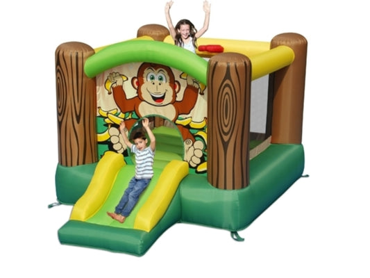 Happy zoo bouncer & slide